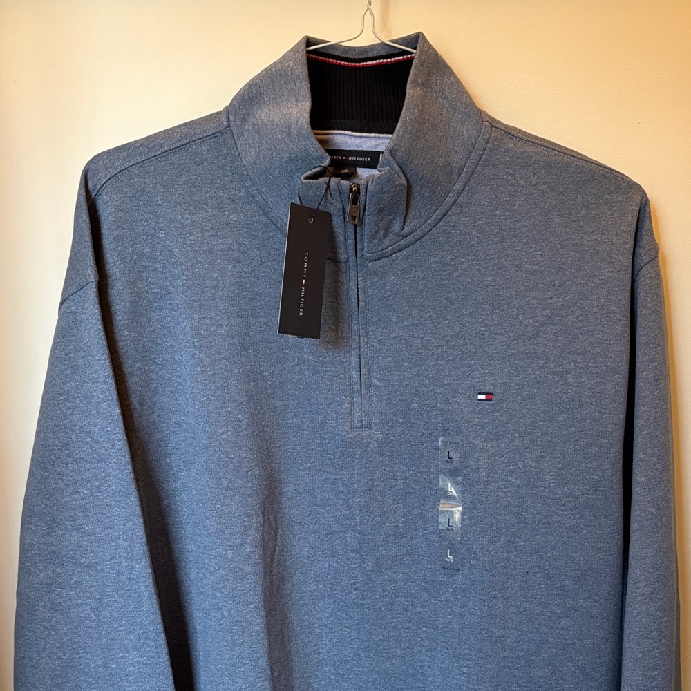 Tommy Hilfiger Men's Zip-Up Gray Sweater